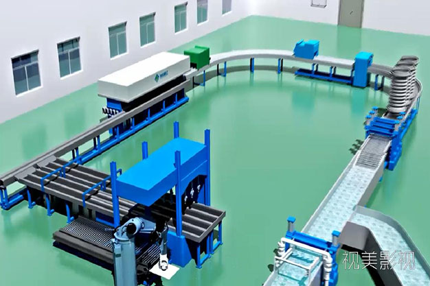 分拣机成品三维动画